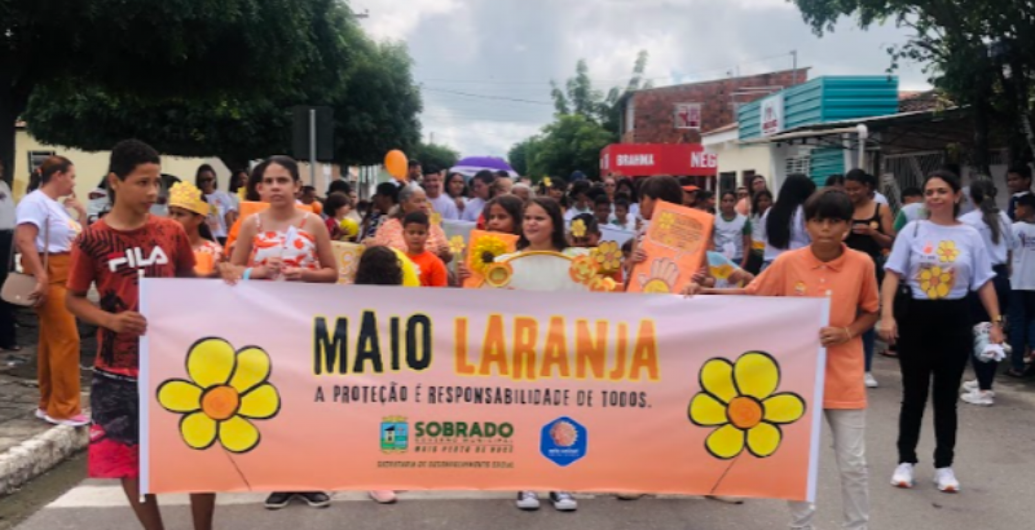 Munic�pio promove caminhada em alus�o ao Dia 18 de Maio em Sobrado